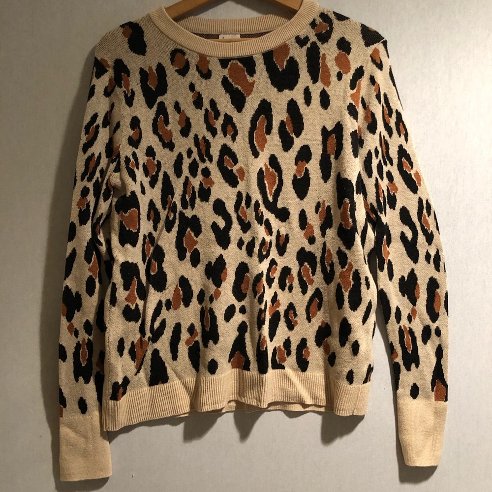 Cheetah print sweater
